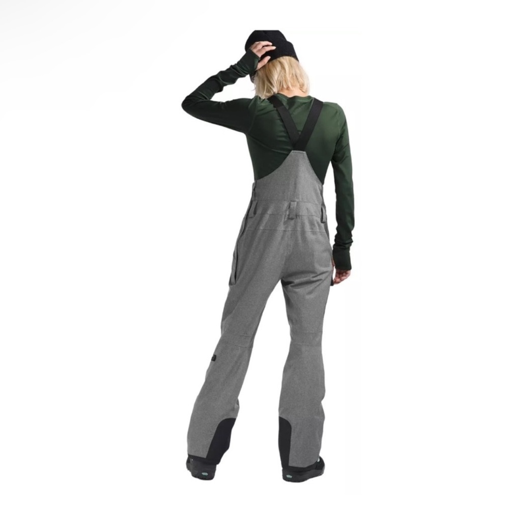 🥷🏿🥷🏿🥷🏿THE NORTH FACE Freedom Insulated Bib Womens Pants  Grey Heather SzLarge